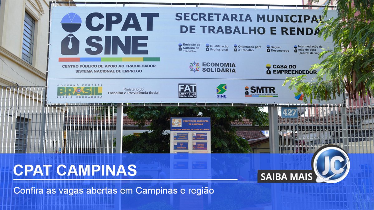 CPAT Campinas está com 81 vagas abertas no interior paulista