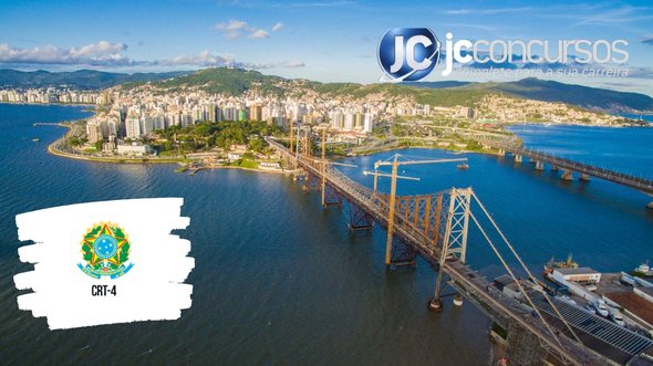 None - Concurso CRT 4 SC: vista aérea de Florianópolis SC: Divulgação