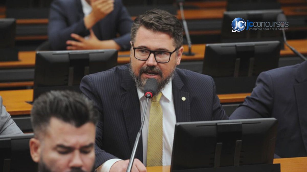 Deputado Marcos Pollon (PL-MS) - Agência Câmara - Isenção de impostos para arma de fogo