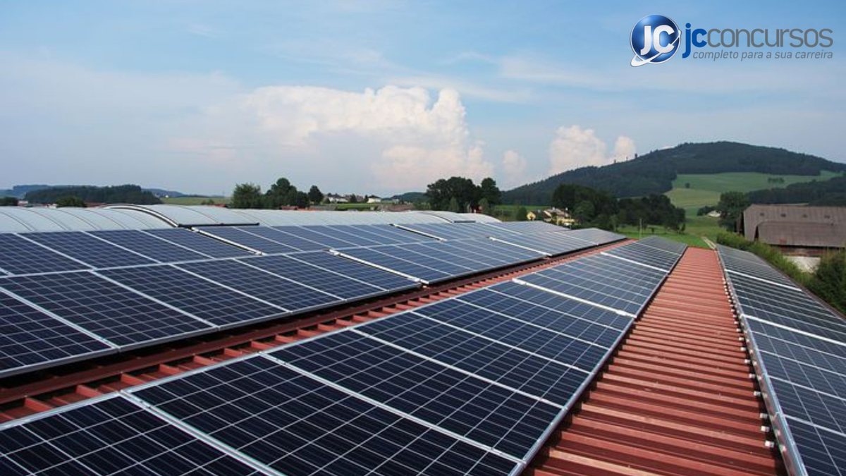 Trecho de MP obrigava distribuidoras a comprar a energia excedente dos painéis solares - Divulgação/JC Concursos