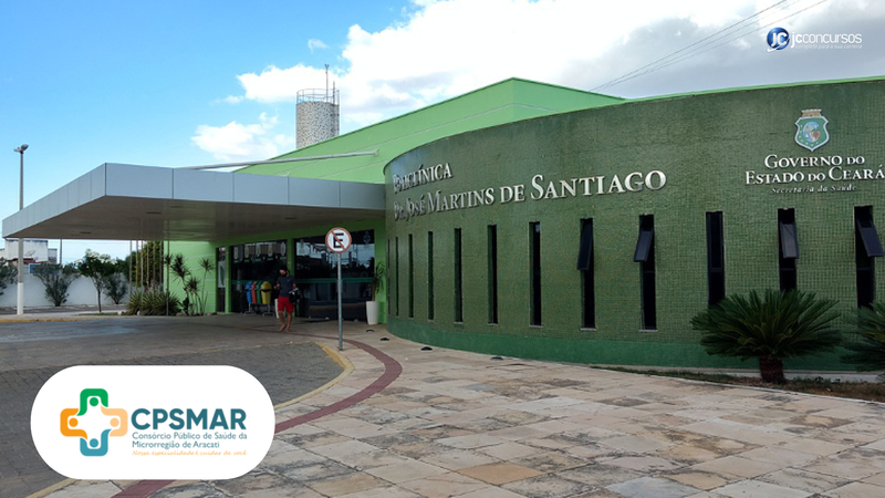 Concurso CPSMAR 2024: fachada de policlinica do estado do Ceará
