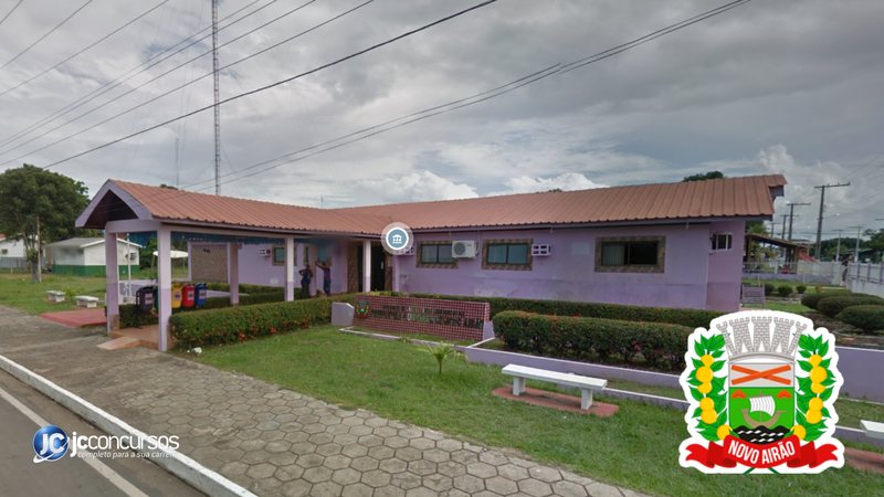 Concurso da Prefeitura de Novo Airão: fachada do prédio da prefeitura - Google Street View