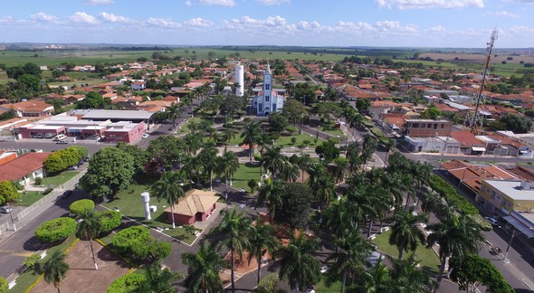Vista aérea do município de Planalto, no interior paulista - Divulgação