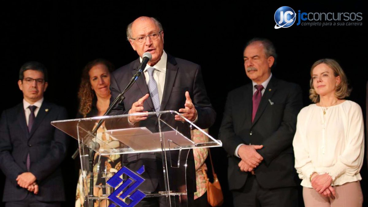 Vice-presidente eleito, Geraldo Alckmin (PSB) durante anúncio no CCBB - Divulgação - Equipe de transição do governo