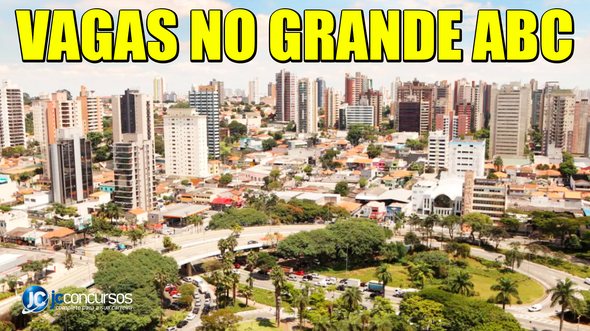 Vista aérea de Santo André, na região do Grande ABC Paulista