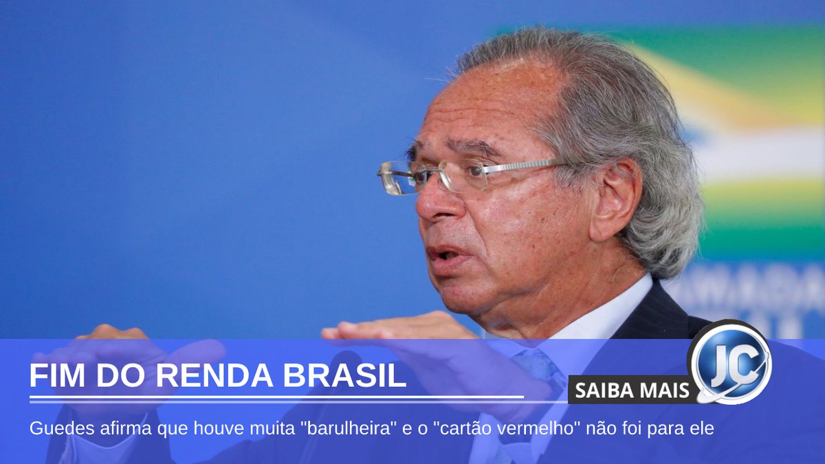 "Cartão vermelho não foi pra mim" afirma Guedes sobre o fim do Renda Brasil