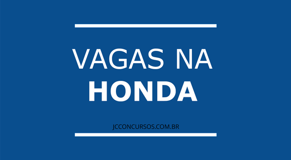 Honda Trainee 2022 - Divulgação