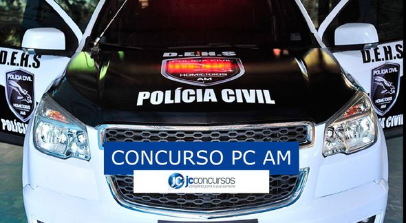 Concurso PC AM: viatura da PC AM - Divulgação