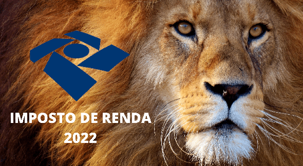Imposto de Renda 2022: leão aparece com o símbolo da Receita Federal - Divulgação