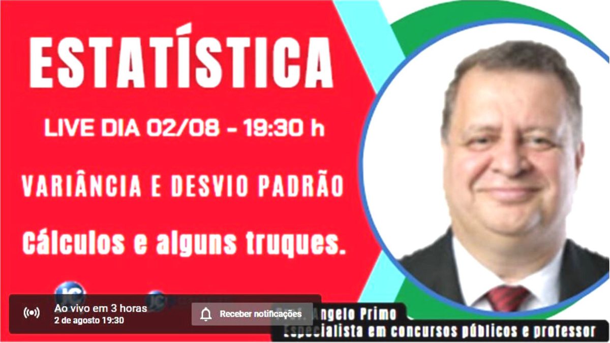 Live JC sobre estatística será realizada hoje - Divulgação