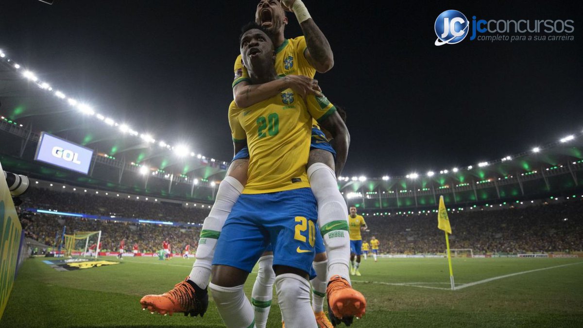 Fãs de futebol poderão acompanhar de perto as partidas da seleção brasileira masculina na Globo - Divulgação/JC Concursos