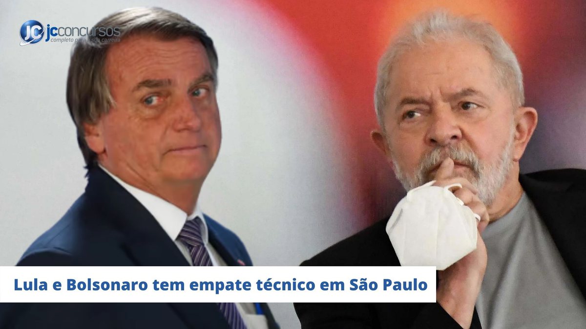 Confira a porcentagem de Lula e Bolsonaro na pesquisa do Insituto Ideia - Divulgação