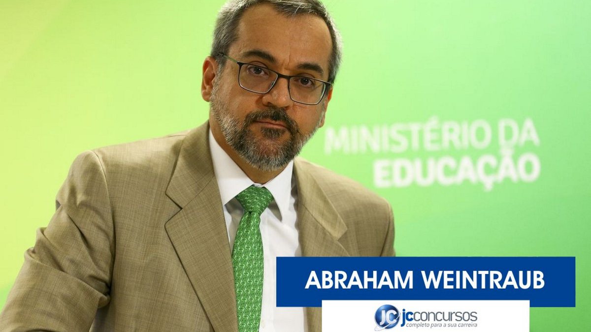 Concurso Educação: ministro da Educação Abraham Weintraub