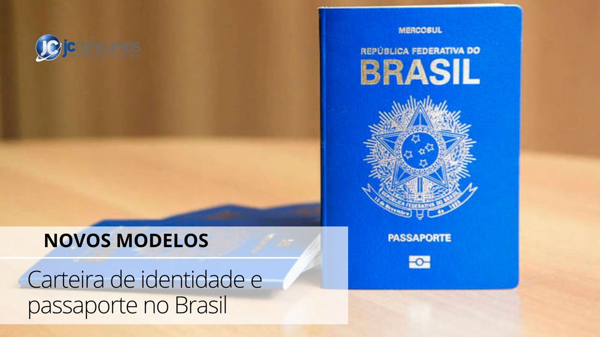 O modelo do novo passaporte que será emitido no Brasil - Divulgação - Novos modelos de carteira de identidade e passaporte