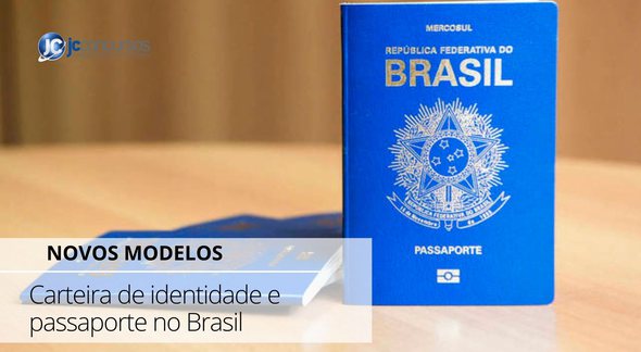 O modelo do novo passaporte que será emitido no Brasil