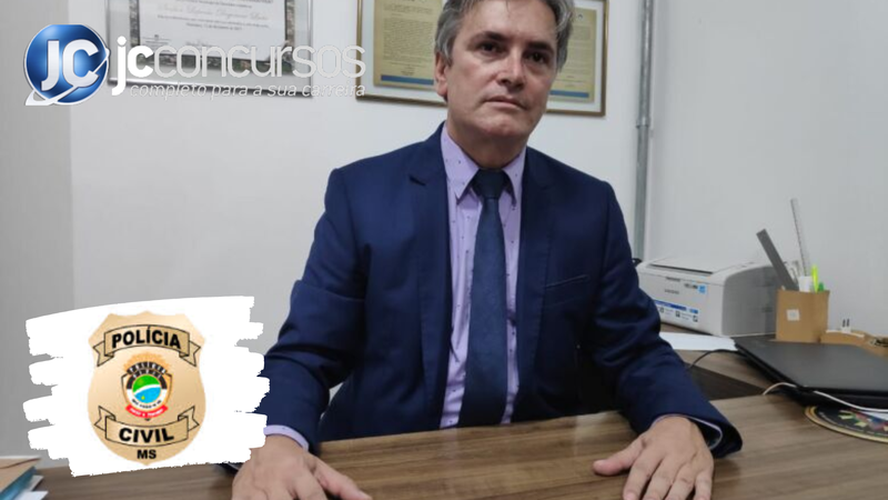 None - Concurso PC MS: delegado geral Lupersio Degerone Lucio Divulgação
