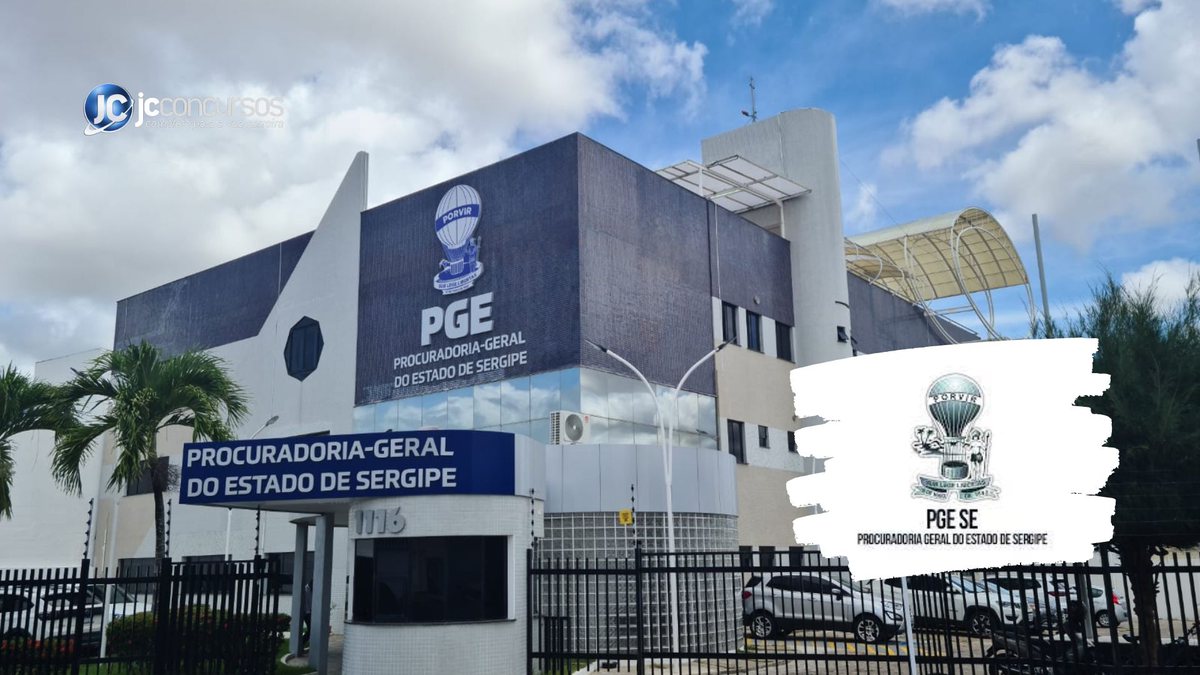 Concurso da PGE SE: sede da Procuradoria-Geral do Estado de Sergipe - Divulgação