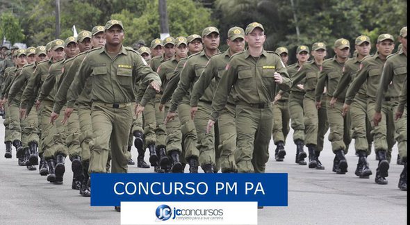 Concurso PM PA: soldados da PM PA - Divulgação