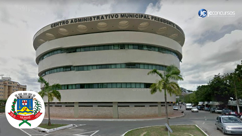 Concurso da Prefeitura de Muriaé: fachada do prédio da prefeitura - Divulgação/Prefeitura de Muriaé