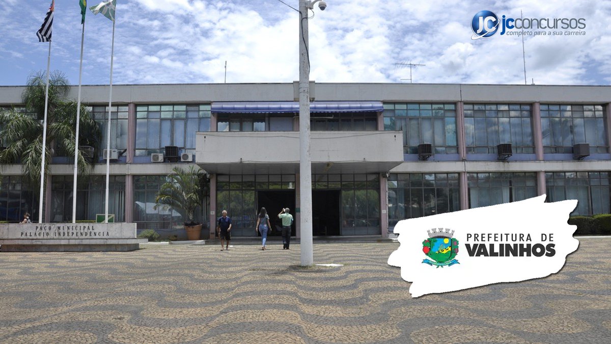 Sede da Prefeitura de Valinhos, no interior paulista - Divulgação