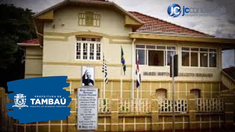 None - Concurso Prefeitura de Tambaú SP: sede da prefetura de Tambaú SP Divulgação