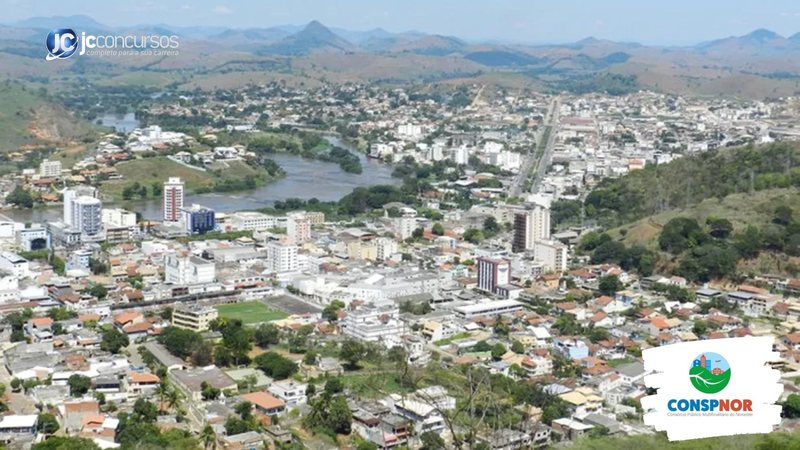 Processo seletivo do Conspnor: vista aérea de Itaperuna, onde fica a sede do órgão - Foto: Divulgação/Prefeitura de Itaperuna