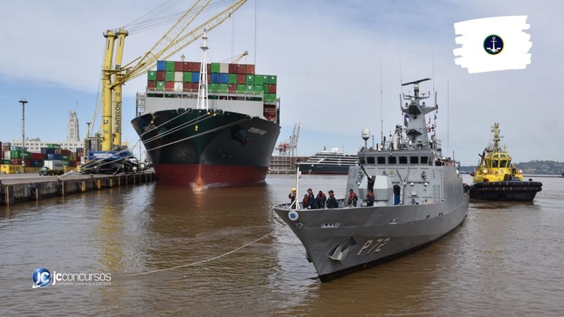 Processo seletivo da Marinha: treinamento prepara profissionais para atuar em embarcações mercantes - Foto: Divulgação