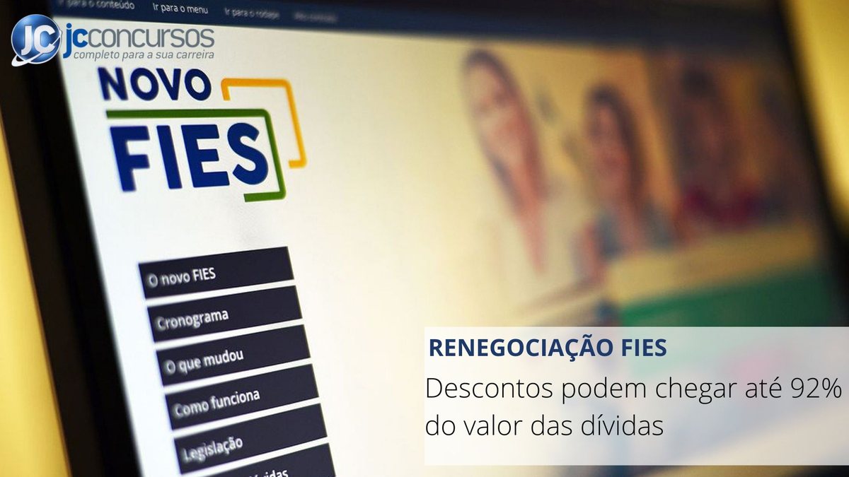 Página do Fies na Internet - Agência Brasil