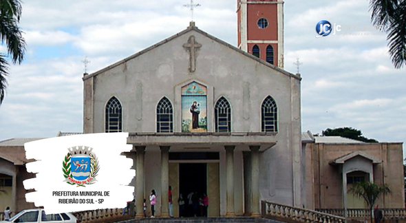 None - Concurso Prefeitura Ribeirão do Sul SP: igreja da cidade de Ribeirão do Sul: Divulgação