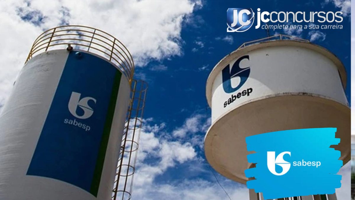 Sabesp irá aumentar tarifa da conta de água - Divulgação JC Concursos