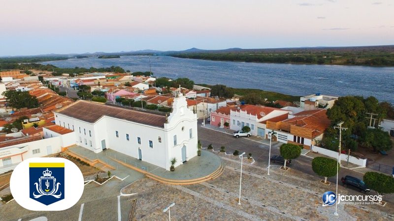Concurso da Prefeitura de Santa Maria da Boa Vista: vista aérea do município - Arthur de Souza