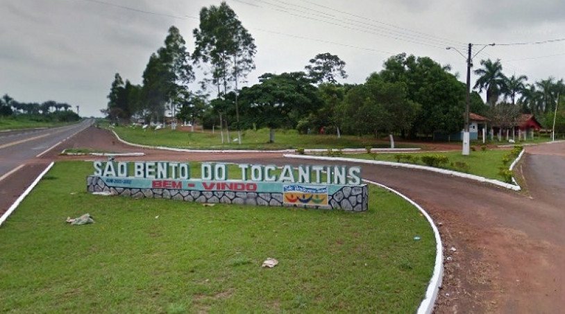 Concurso Prefeitura São Bento do Tocantins TO: entrada da cidade de São Bento do Tocantins