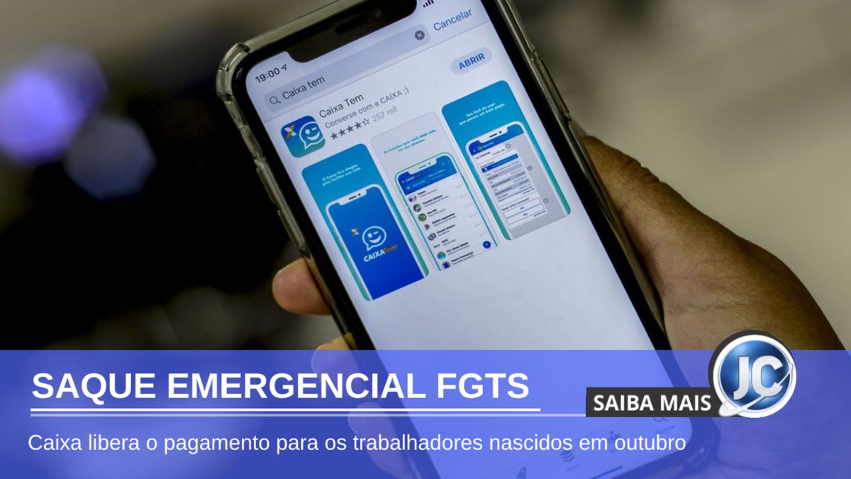LIBERADO! Saque emergencial FGTS disponível para nascidos em outubro