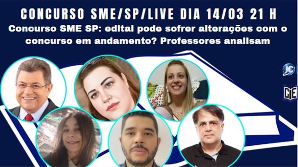 Live JC com especialistas debate o Concurso SME SP - Professor - Divulgação