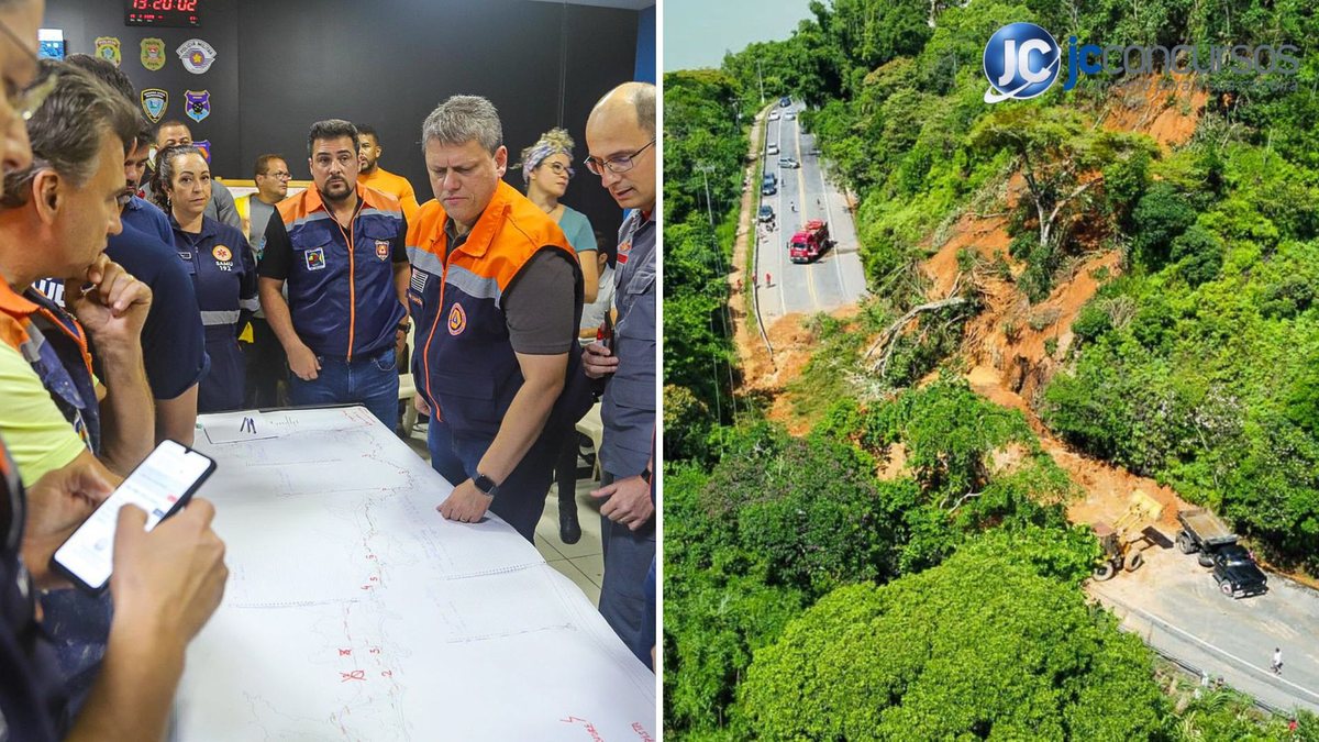 Reunião emergencial da tragédia no litoral norte de SP, com a participação do governador Tarcísio de Freitas - Governo SP