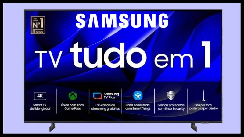 Smart TV Samsung Crystal  4K UHD - Divulgação