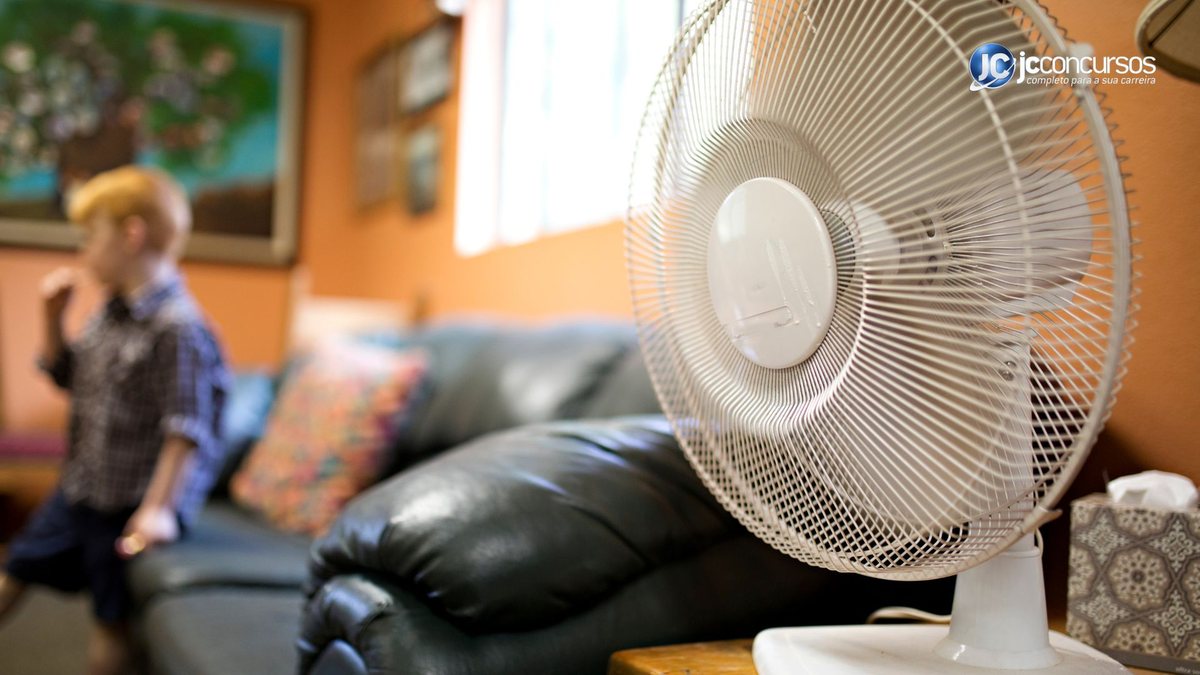 Ventilador ligado - Divulgação JC Concursos