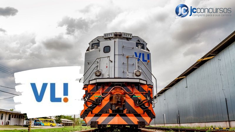 Locomotiva da VLI, empresa de soluções logísticas, com vagas de estágio abertas em 2025 para estudantes do ensino técnico e superior em diversos estados do Brasil. - Divulgação VLI