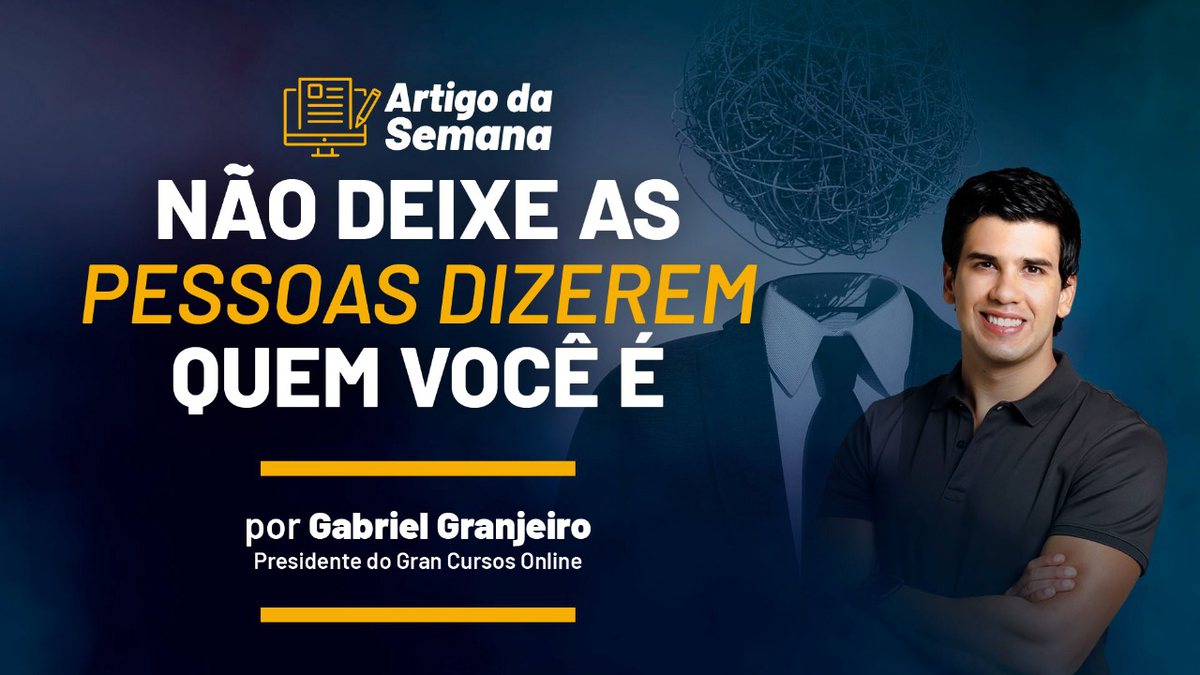 Gabriel Granjeiro: "Não deixe as pessoas dizerem quem você é"