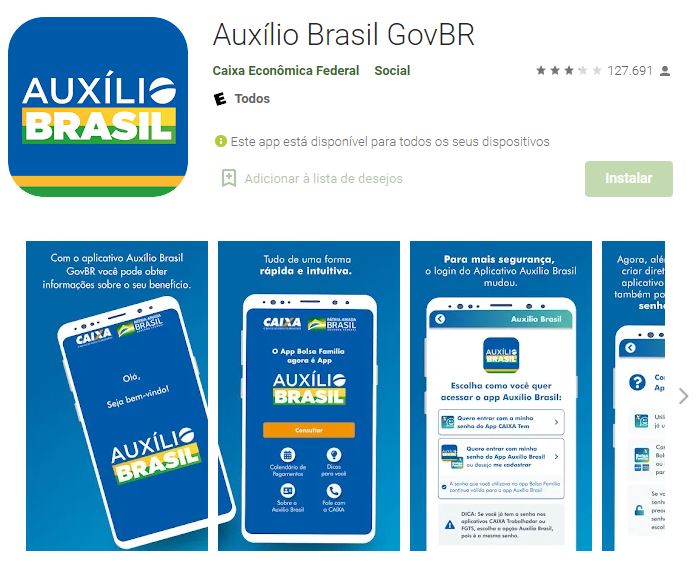 app Auxílio Brasil