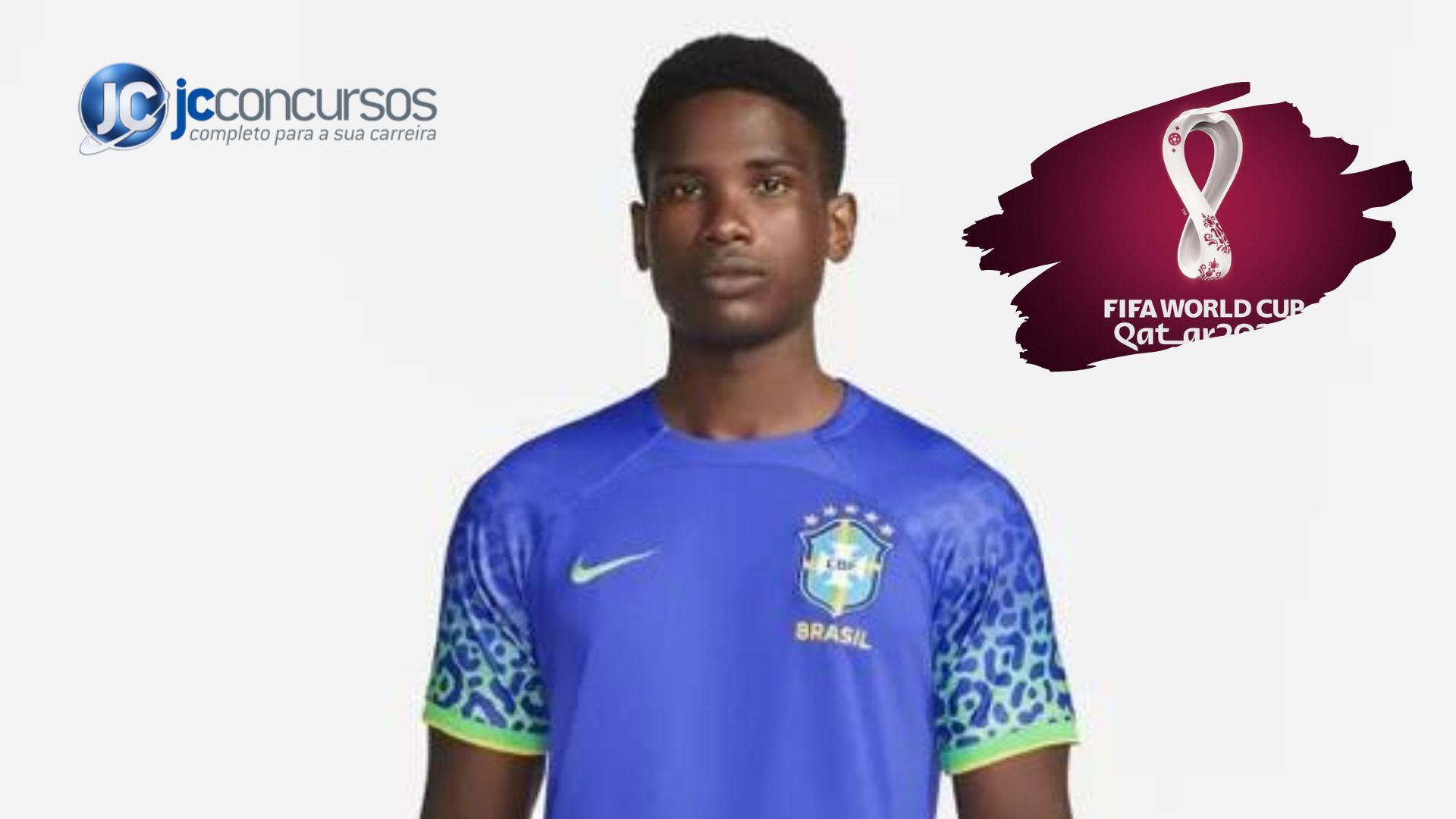 Camiseta do Brasil Masculino Azul Onça