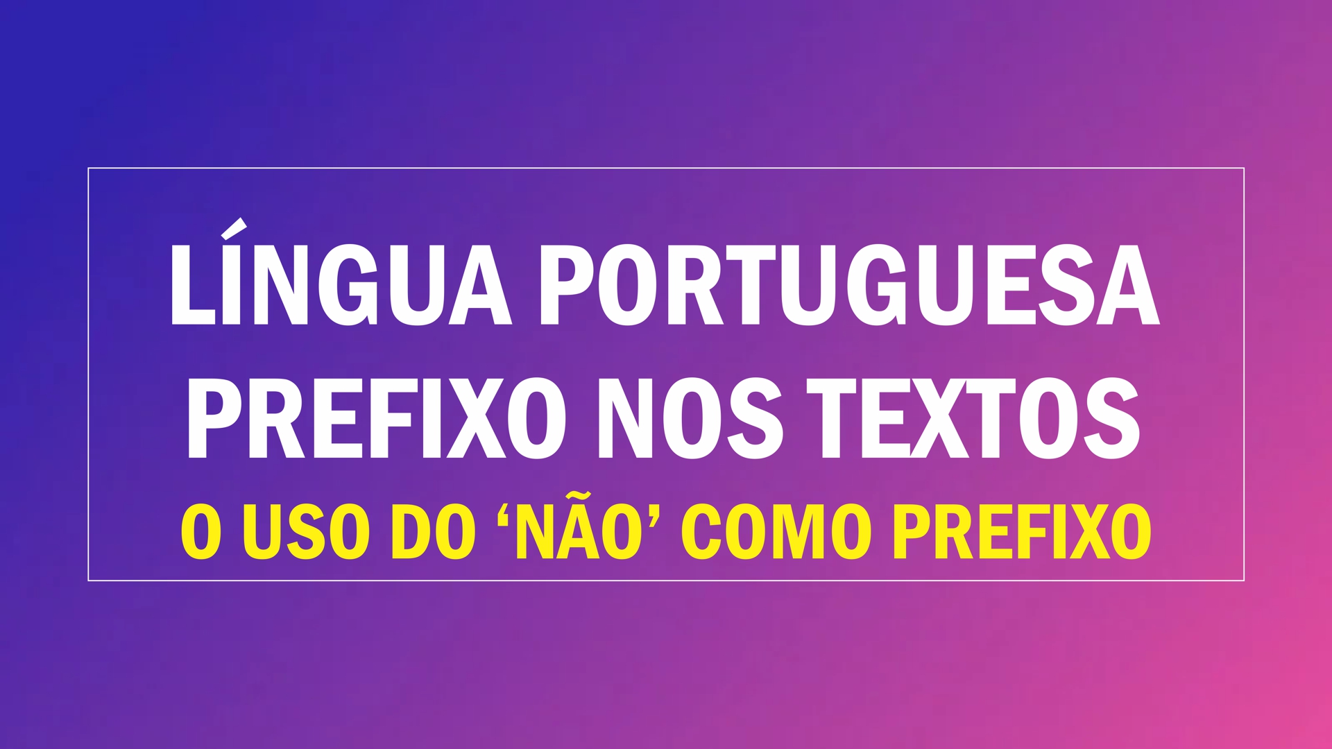 O que é prefixo? - Português