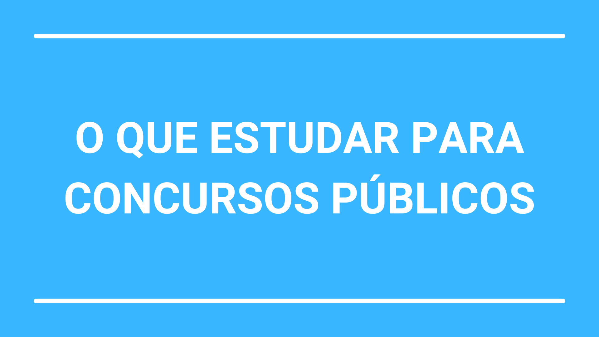 Cinco sites para estudar para concurso público sozinho