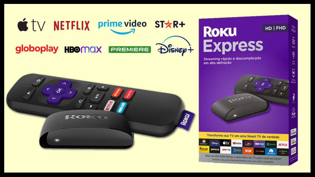 Roku Express, Dispositivo para Transformar TV em smart TV
