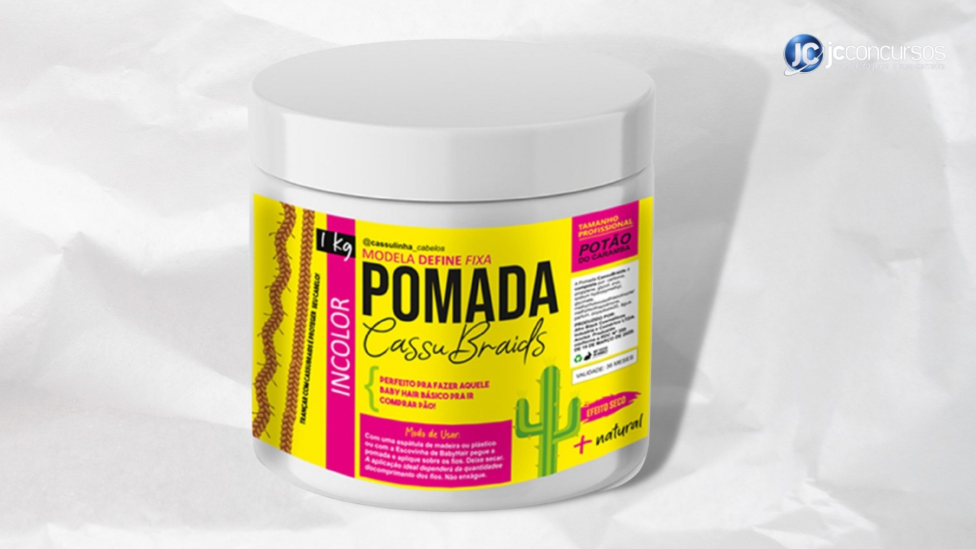 pomada de cabelo cassu braids apreendida pela Anvisa